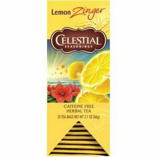 Celestial Seasonings Tea, Lemonzingr, 25PK CST031010